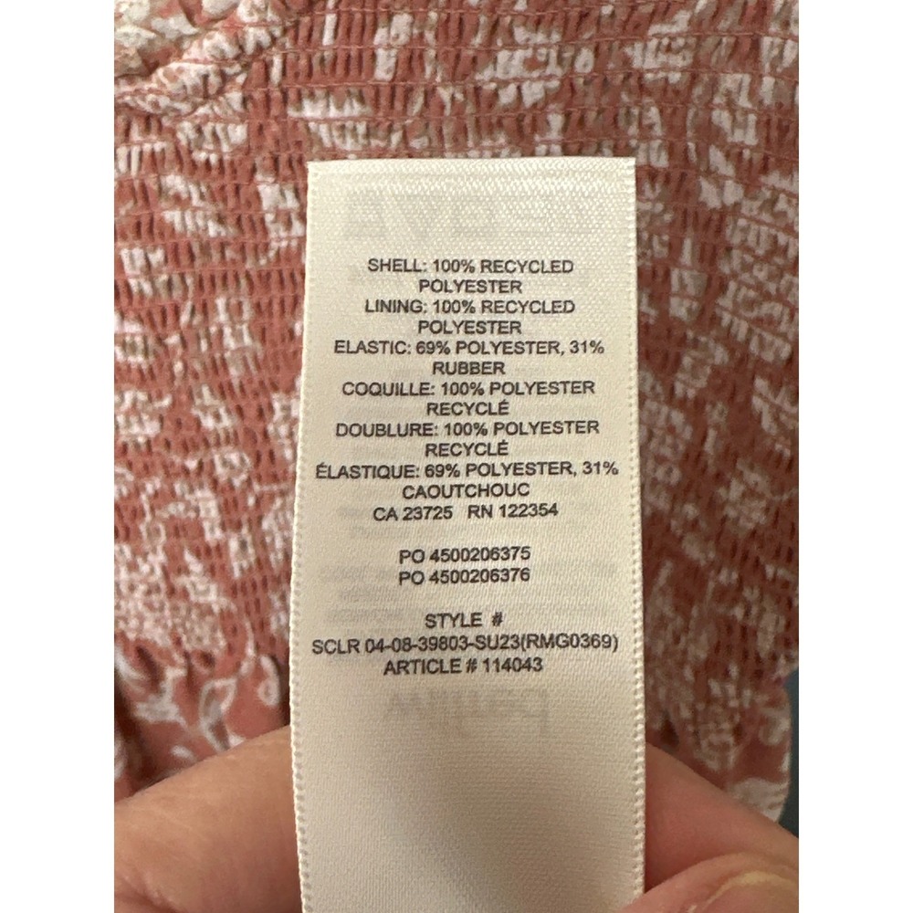 Wilfred Aritzia Tuberoso Floral Smocked Midi Dress Dusty Rose Cottagecore S - Picture 7 of 8